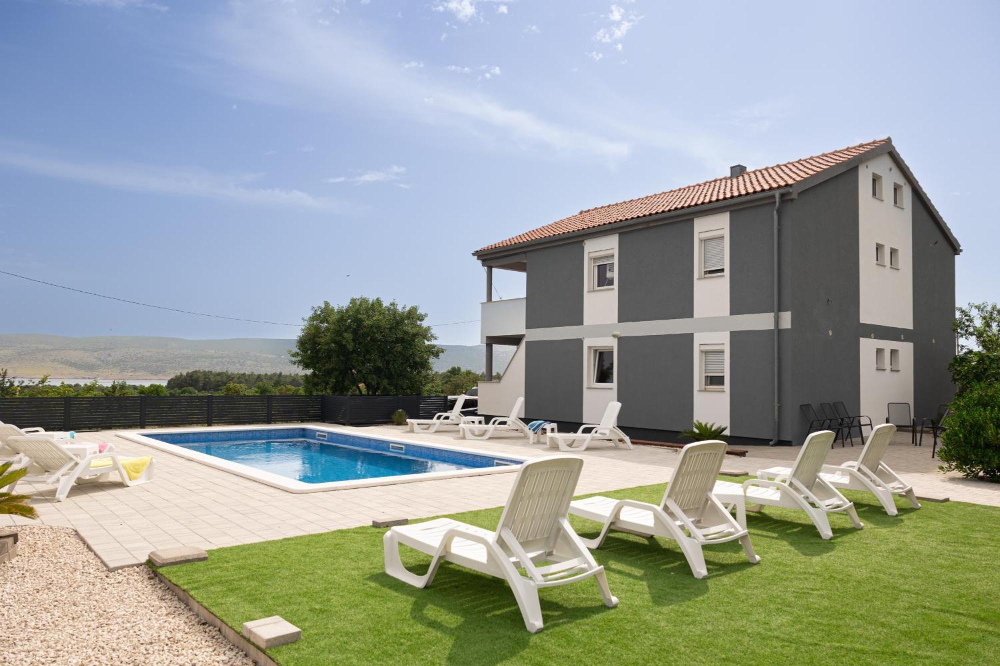 Apartments Zanic With Private Swimming Pool And Sea View Стариград-Пакленица Экстерьер фото